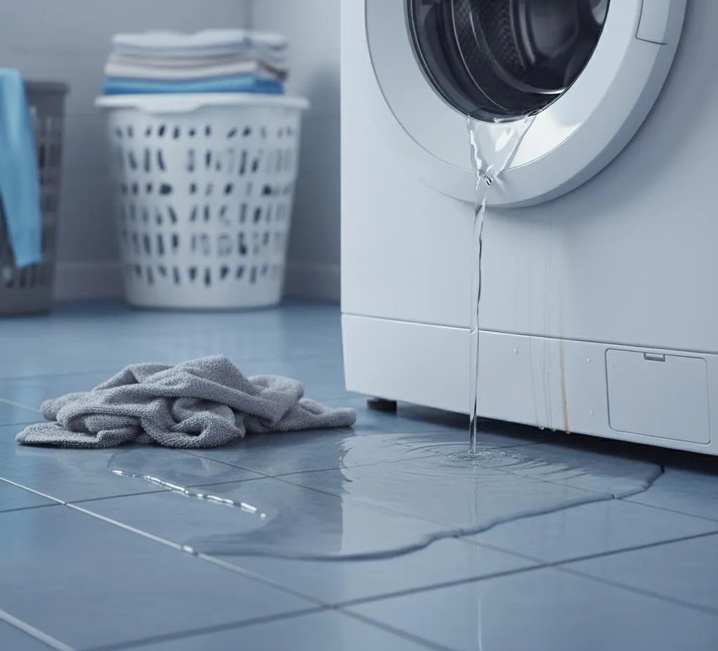 علت نشت آب از ماشین لباسشویی و روش‌های رفع آن | قم تعمیر